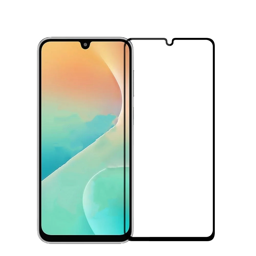 MOFI For Samsung Galaxy M36 5G Screen Protector  9H Full Glue Full Coverage High Aluminum-Silicon Glass Film - Black - 1