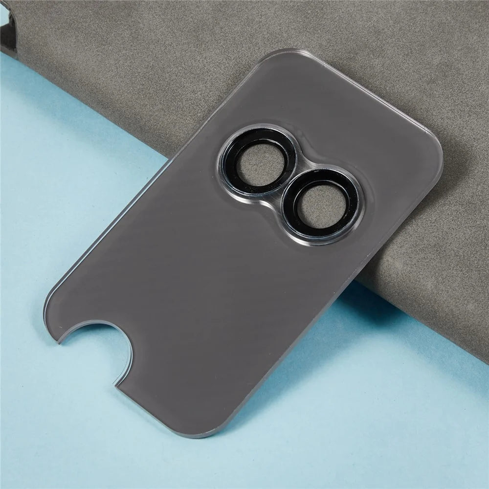 For iPhone 17 Camera Lens Protector Aramid Fiber Textured Metal Tempered Glass Lens Film - Dark Blue - 5
