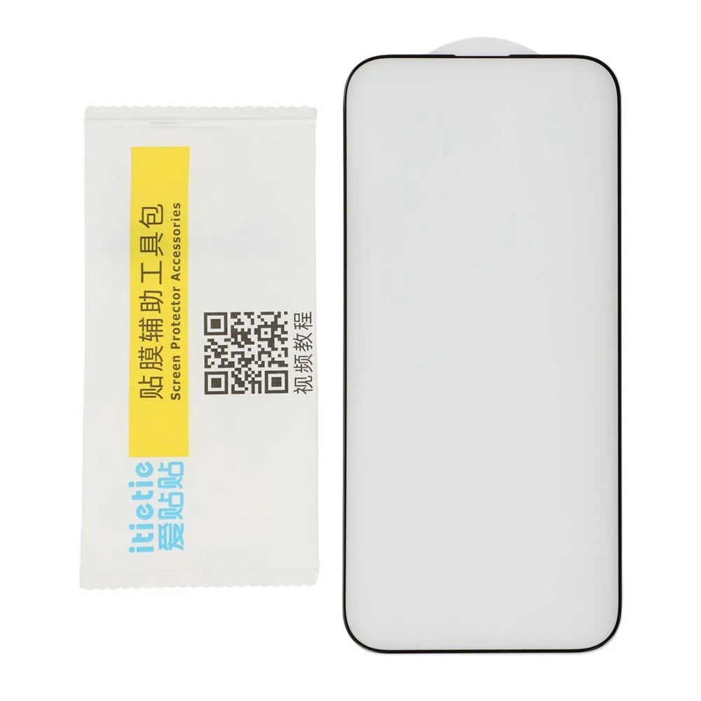 ITIETIE For iPhone 16 Screen Protector 0.25mm High Aluminium-Silicon Glass Silk Printing Film - 7
