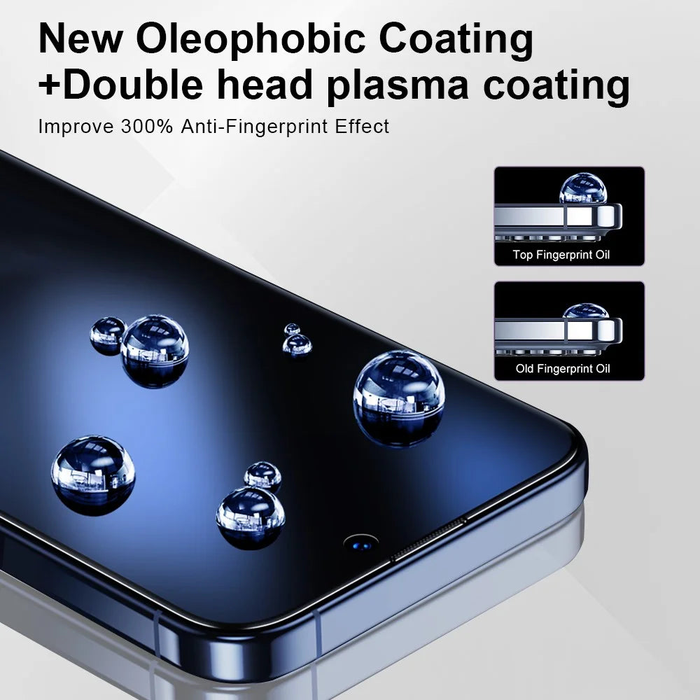 YONGPOLY For iPhone 17 Anti-Spy Full Screen Protector Auto-Dust Removal Tempered Glass Film - 7