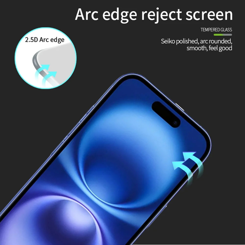 PINWUYO For iPhone 17 Tempered Glass Film  JK Series-2 9H Full Screen Protector - Black - 2