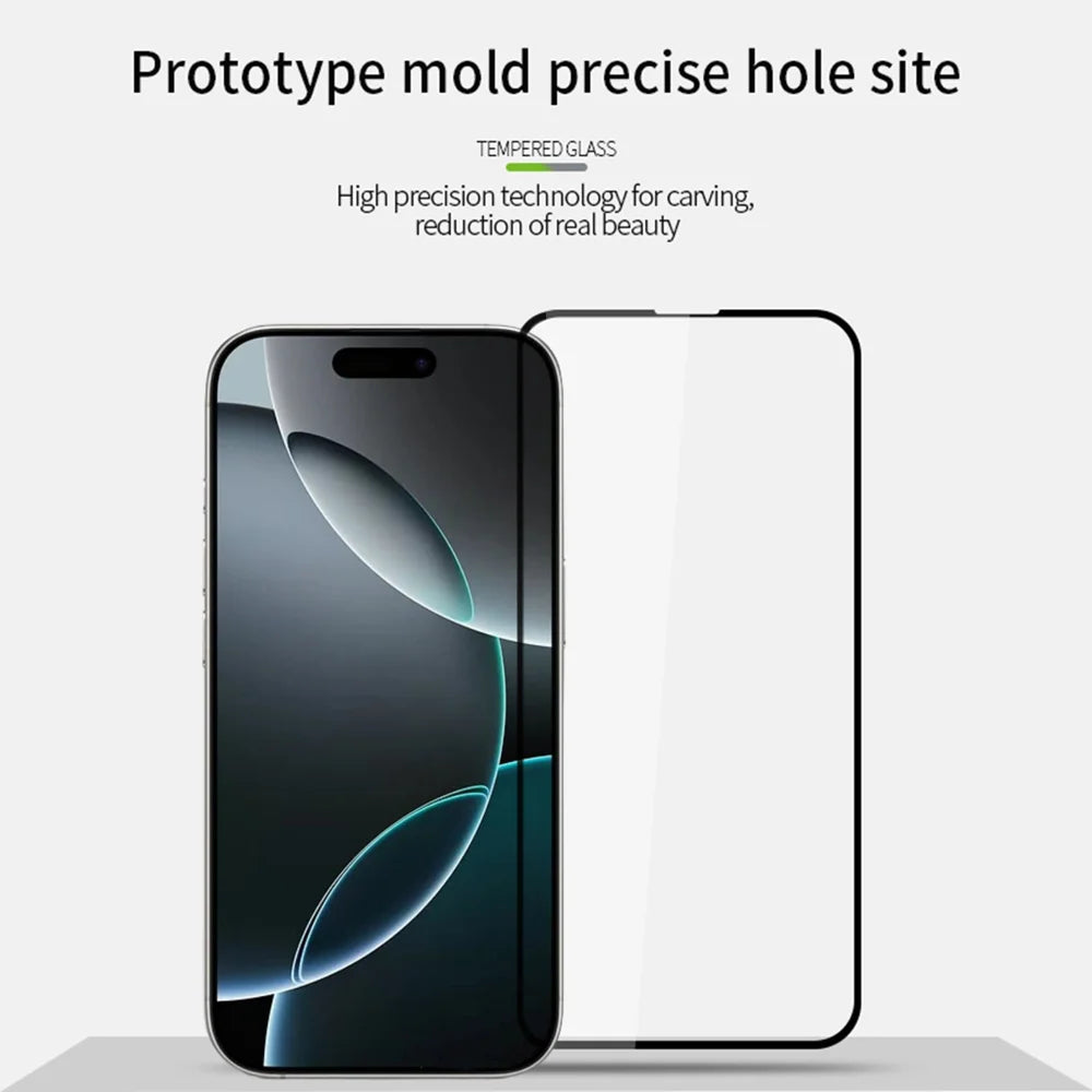 PINWUYO For iPhone 17 Pro Tempered Glass Film  JK Series-2 9H Full Screen Protector - Black - 3