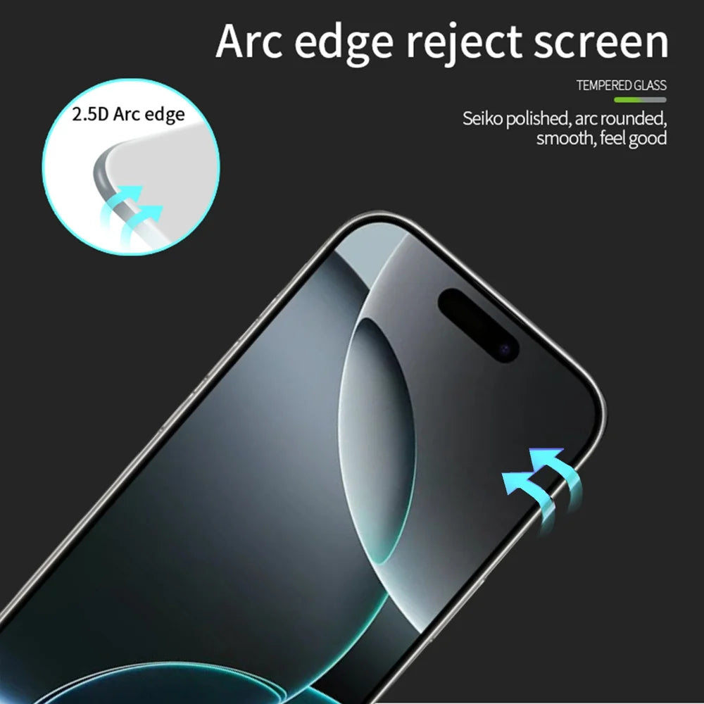 PINWUYO For iPhone 17 Pro Max Tempered Glass Film  JK Series-2 9H Full Screen Protector - Black - 2