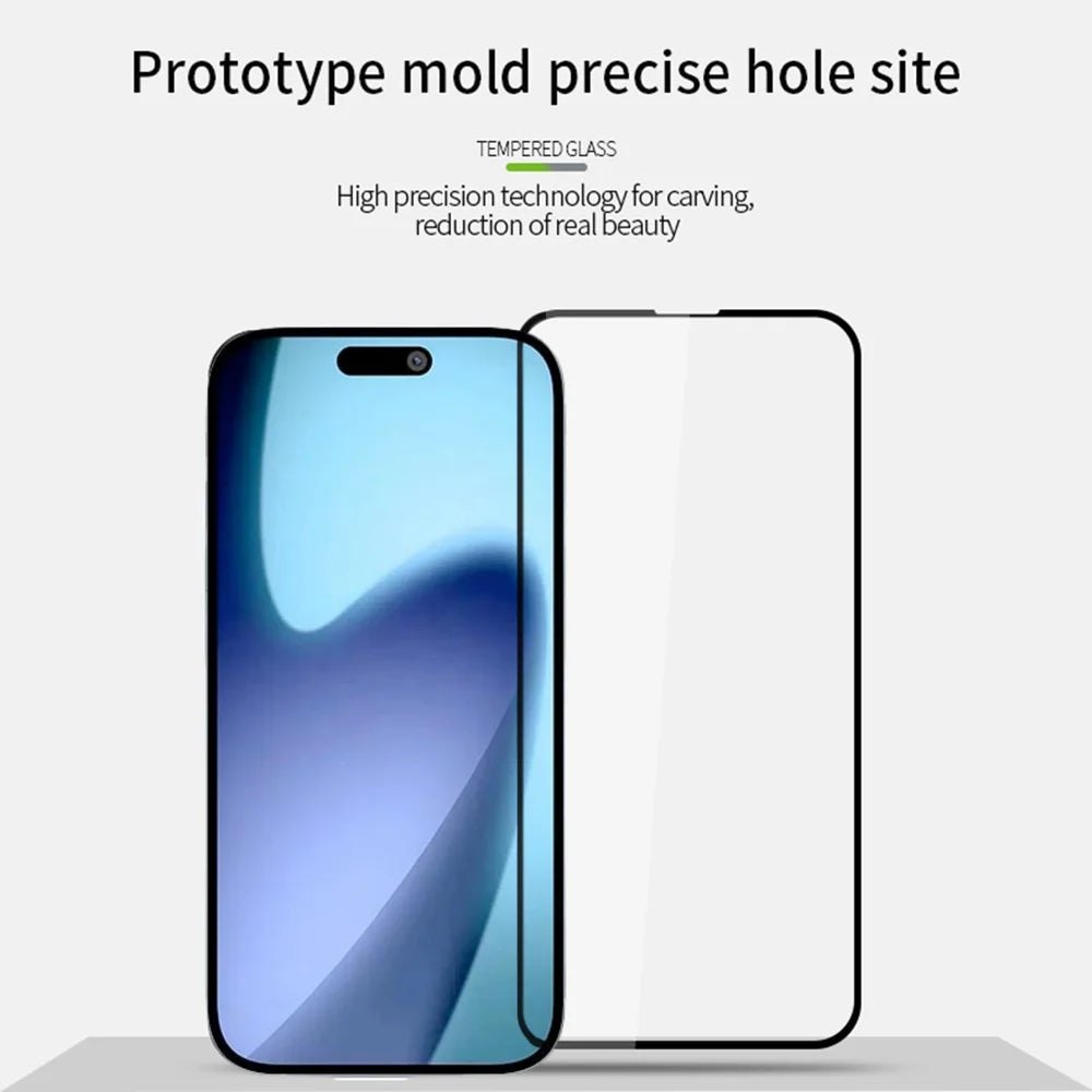 PINWUYO For iPhone Air Tempered Glass Film  JK Series-2 9H Full Screen Protector - Black - 3