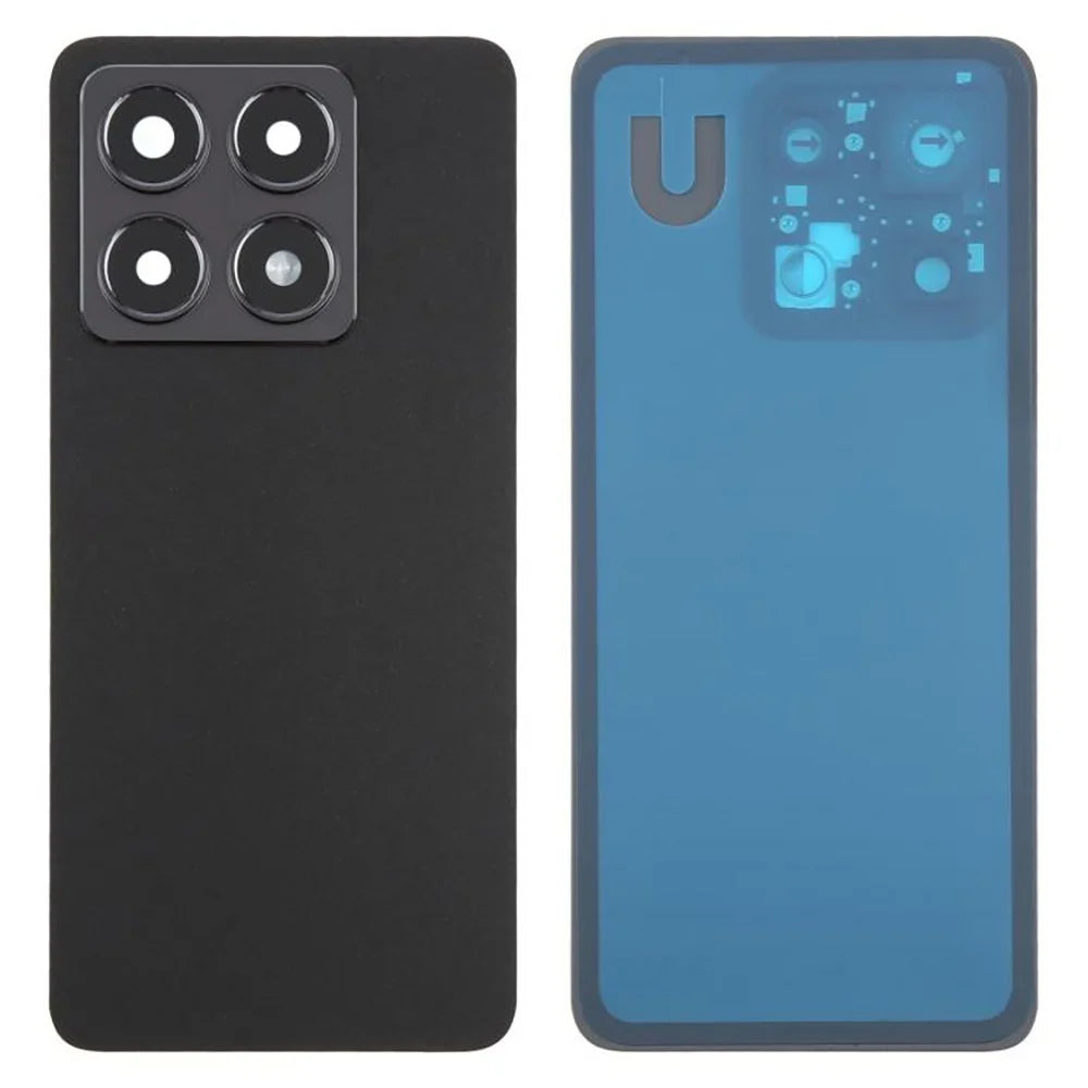For Xiaomi 14T OEM Battery Housing Back Cover with Camera Ring Lens Cover Replacement - Black - 1