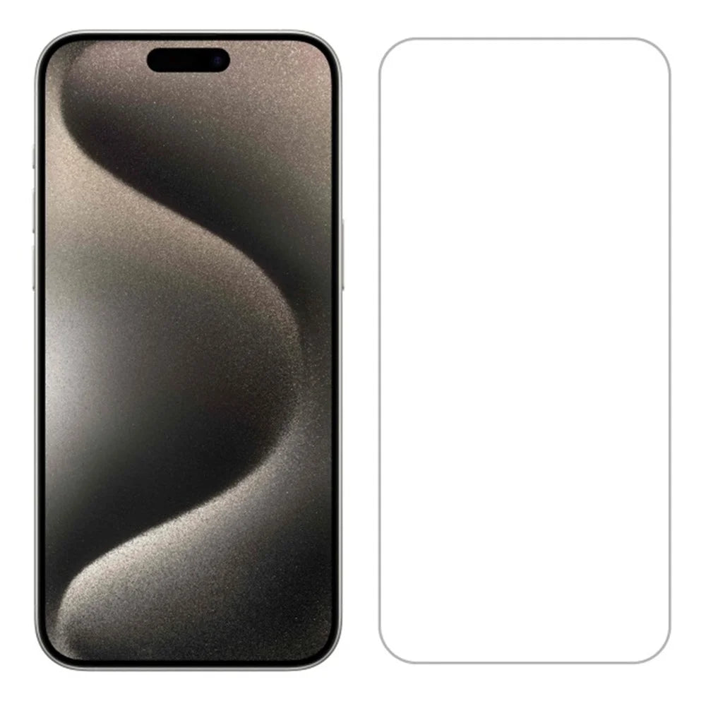 ITIETIE 2Pcs For iPhone 15 Pro Max Screen Protector 0.25mm High Aluminium-Silicon Glass Clear Film - 2