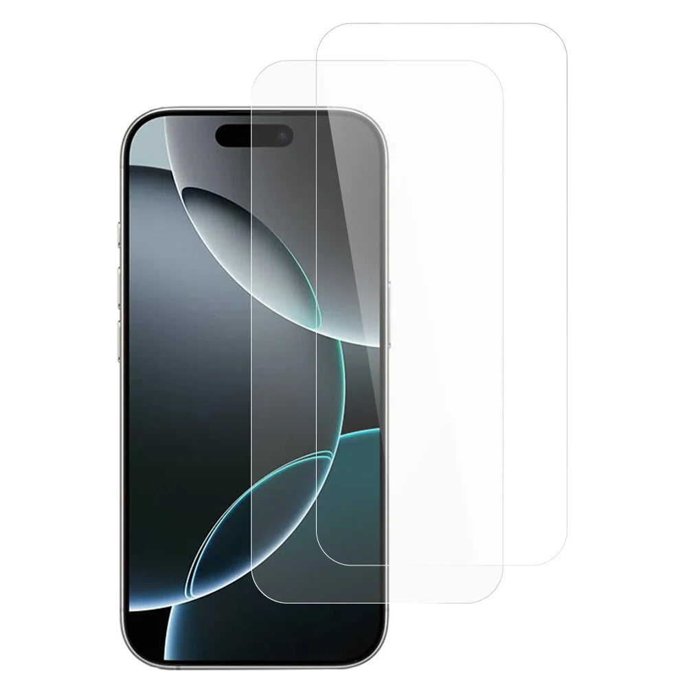 ITIETIE 2Pcs For iPhone 16 Pro Max Screen Protector 0.25mm High Aluminium-Silicon Glass Clear Film - 1