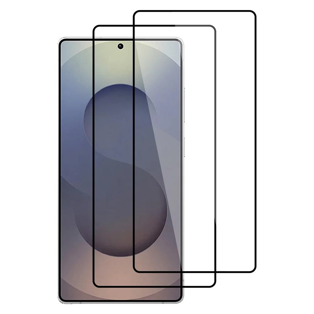 ITIETIE For Samsung Galaxy S25 Ultra 2PCS Tempered Glass 2.5mm High Aluminum Screen Protector Silk Printing Film - 1