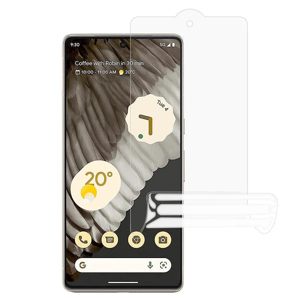 For Google Pixel 7 Pro 5G HD Clear Anti-scratch Full Screen Protector Sensitive Touch PET Hydrogel Film - 1