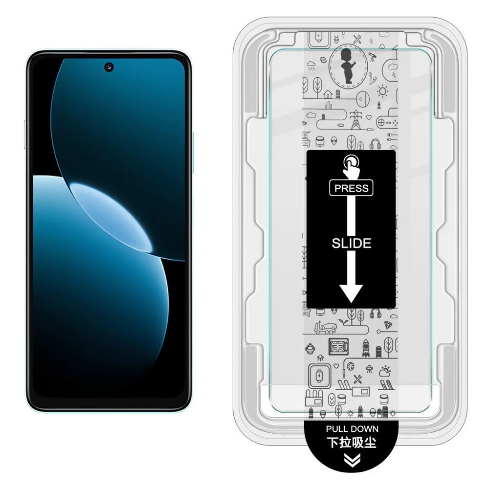 IMAK H Series For Huawei Enjoy 80 Tempered Glass Screen Protector Easy Installation Film with Auto Dust-Remove Tool Kit - 2