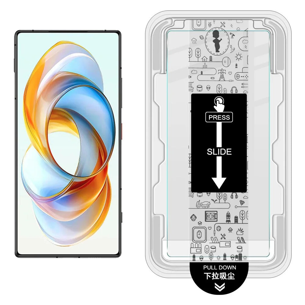 IMAK H Series For ZTE nubia Z70 Ultra 5G / Z70S Ultra 5G Tempered Glass Screen Protector Easy Installation Film with Auto Dust-Remove Tool Kit (Fingerprint Unlock) - 2