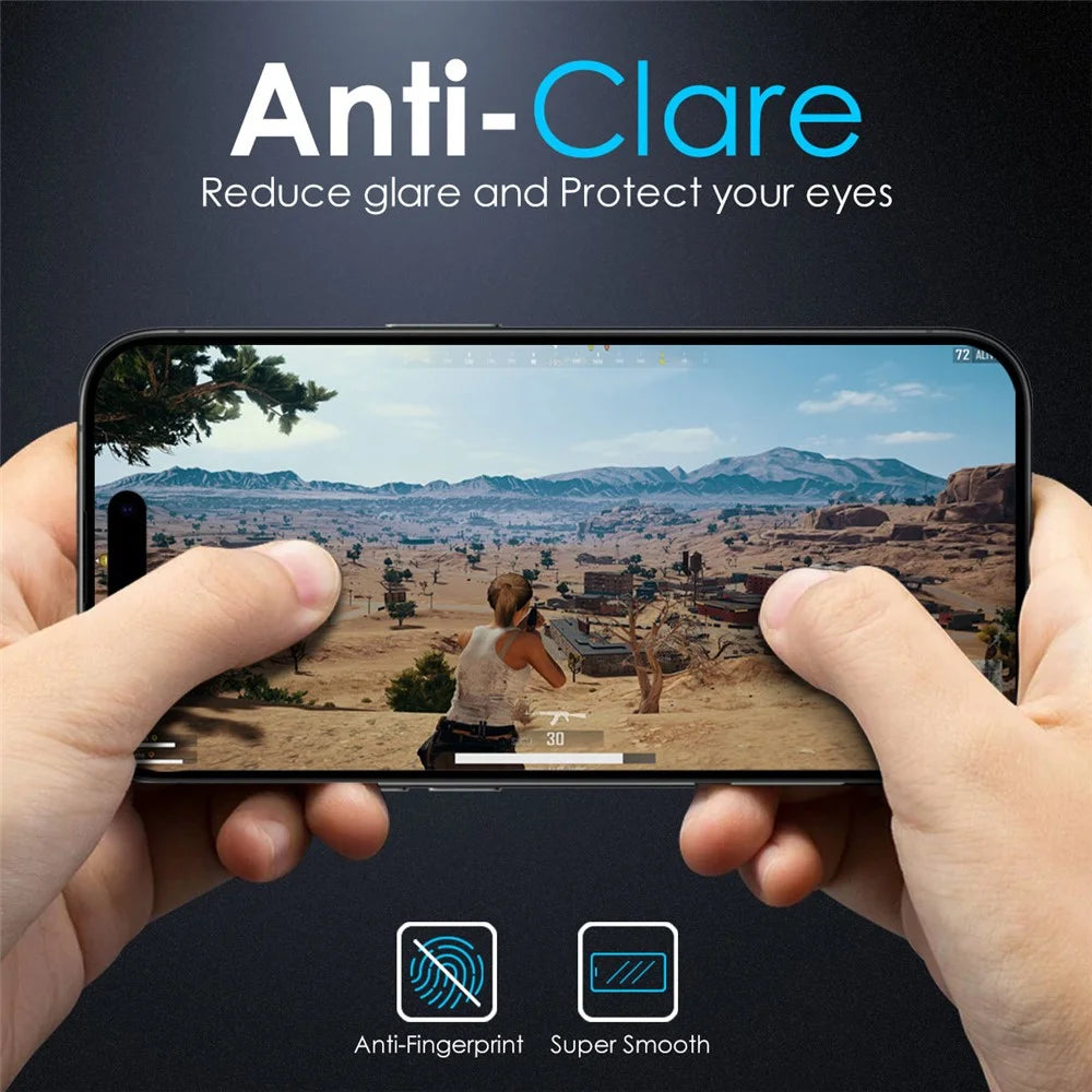 NORTHJO A++ For iPhone Air Screen Protector Anti-Fingerprint Matte Full Coverage Tempered Glass Film - 4
