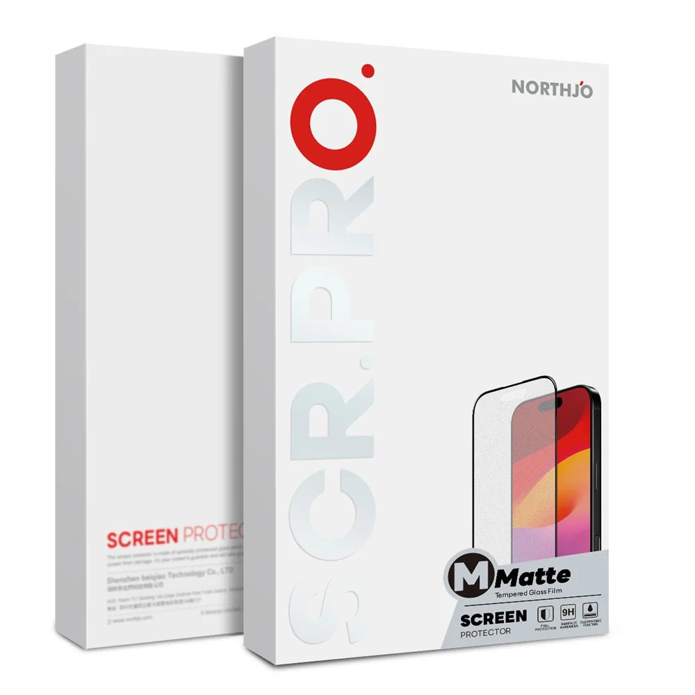 NORTHJO A++ For iPhone Air Screen Protector Anti-Fingerprint Matte Full Coverage Tempered Glass Film - 5