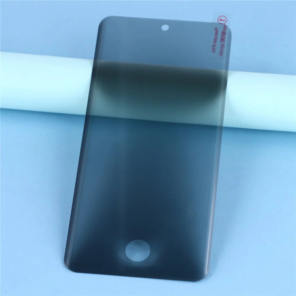 For Realme 15 Pro 5G / 15 5G Privacy Screen Protector UV 180 Degree Anti Spy Tempered Glass Film Fingerprint Unlock - 3
