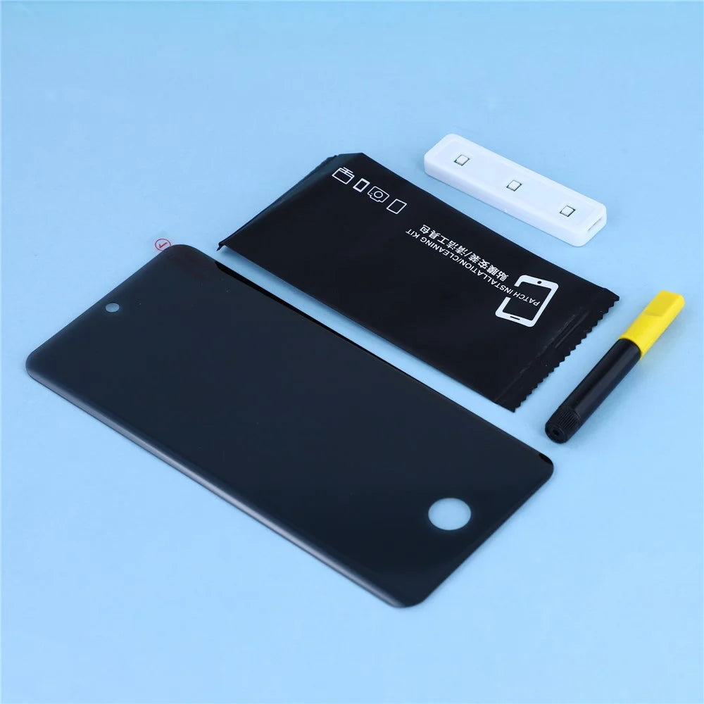 For Realme 15 Pro 5G / 15 5G Privacy Screen Protector UV 180 Degree Anti Spy Tempered Glass Film Fingerprint Unlock - 6