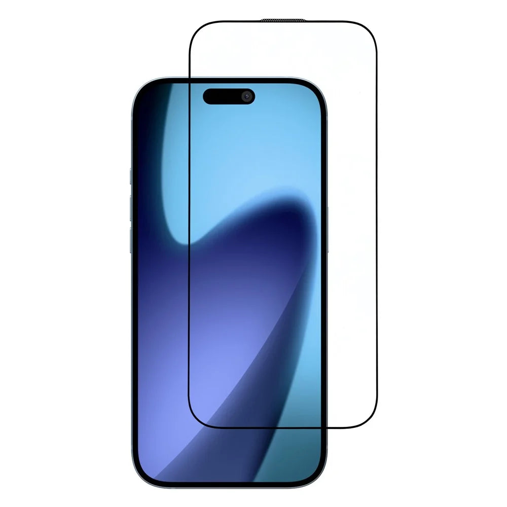 For iPhone 17 Screen Protector Silk Printing AF + AR Full Adhesive Tempered Glass Film with Dust Mesh - 1