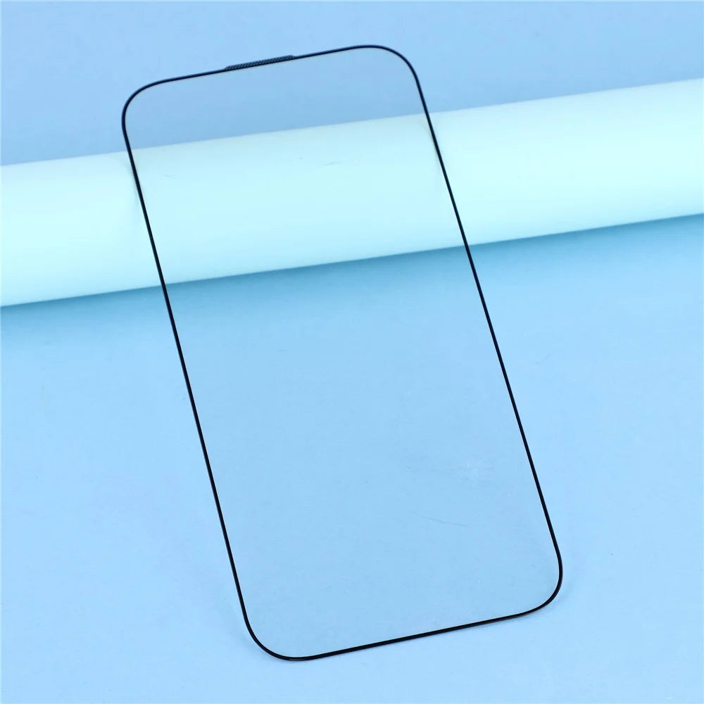 For iPhone Air Screen Protector Silk Printing AF + AR Full Adhesive Tempered Glass Film with Dust Mesh - 4