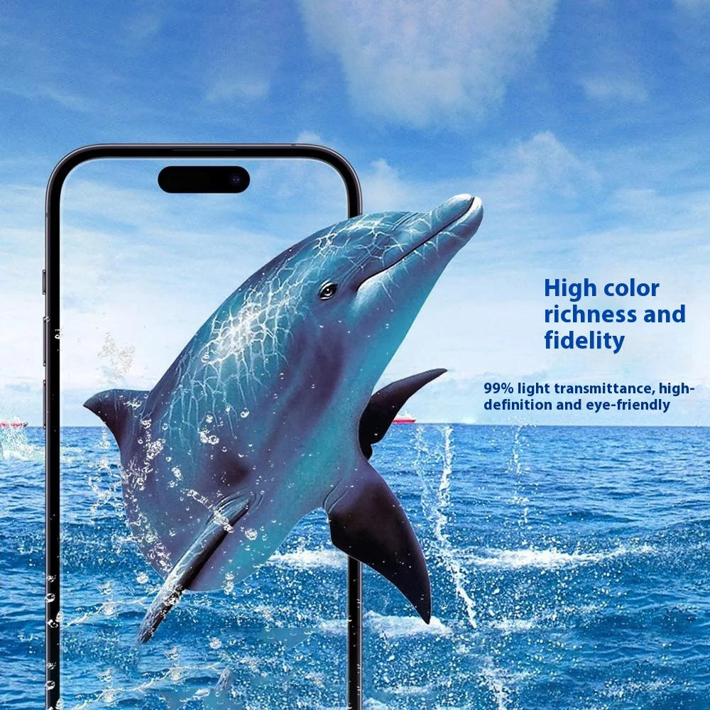 URR For iPhone Air Screen Protector No Black Edge Clear 0.25 Arc 9H Tempered Glass Film - 3