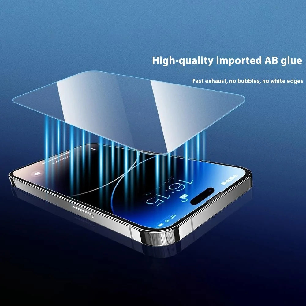 URR For iPhone Air Screen Protector No Black Edge Clear 0.25 Arc 9H Tempered Glass Film - 4