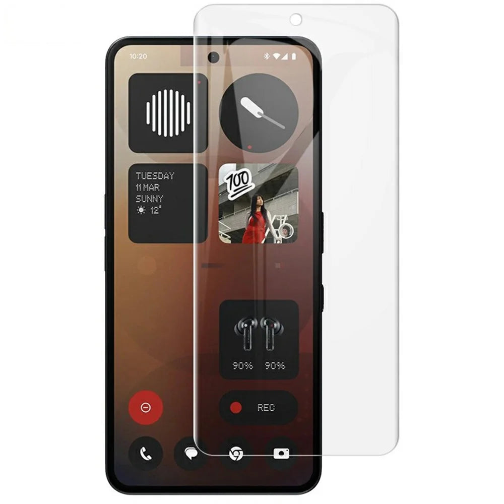 IMAK Hydrogel Film 4th For Nothing Phone (3a) / (3a) Pro Screen Protector Ultra Clear Soft TPU Film (Fingerprint Unlock) - Transparent - 1