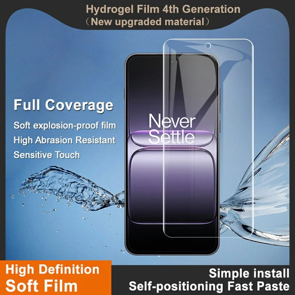 IMAK Hydrogel Film 4th For OnePlus Ace 5 Ultra 5G / Nord 5 5G Screen Protector Ultra Clear Soft TPU Film (Fingerprint Unlock) - Transparent - 3
