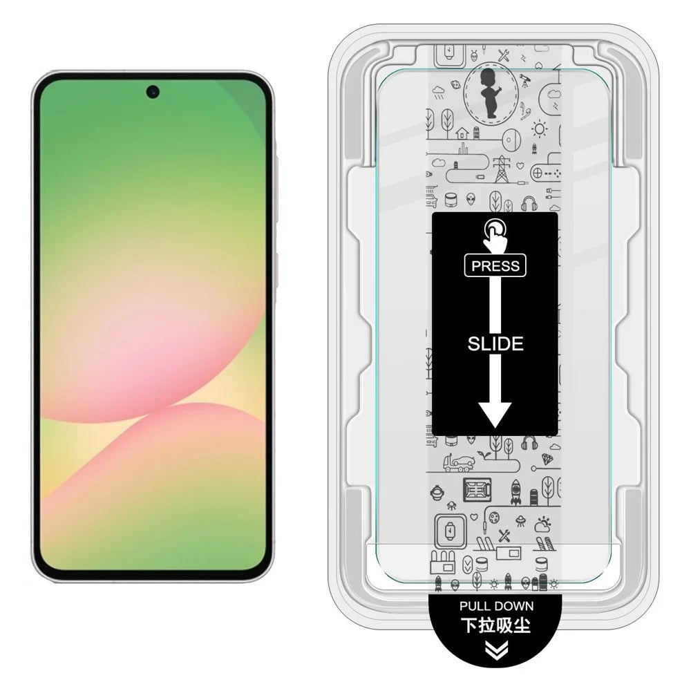 IMAK H Series For Samsung Galaxy A54 5G Tempered Glass Screen Protector Easy Installation Film with Auto Dust-Remove Tool Kit (Fingerprint Unlock) - 2
