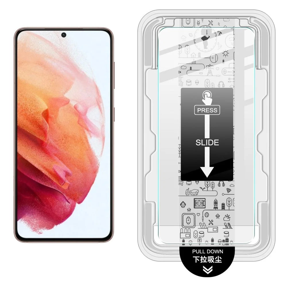 IMAK H Series For Samsung Galaxy S21+ 5G Tempered Glass Screen Protector Easy Installation Film with Auto Dust-Remove Tool Kit (Fingerprint Unlock) - 2