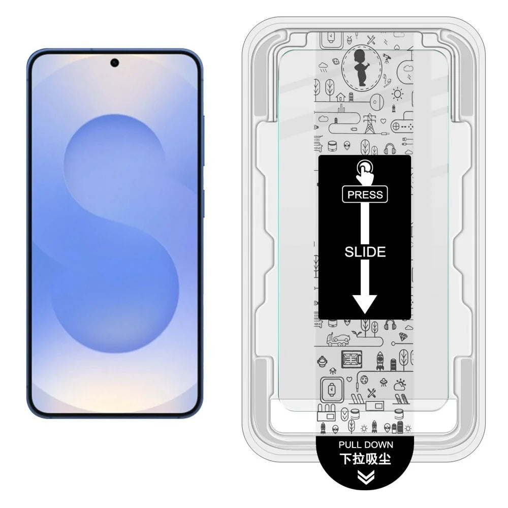 IMAK H Series For Samsung Galaxy S24 Tempered Glass Screen Protector Easy Installation Film with Auto Dust-Remove Tool Kit (Fingerprint Unlock) - 2