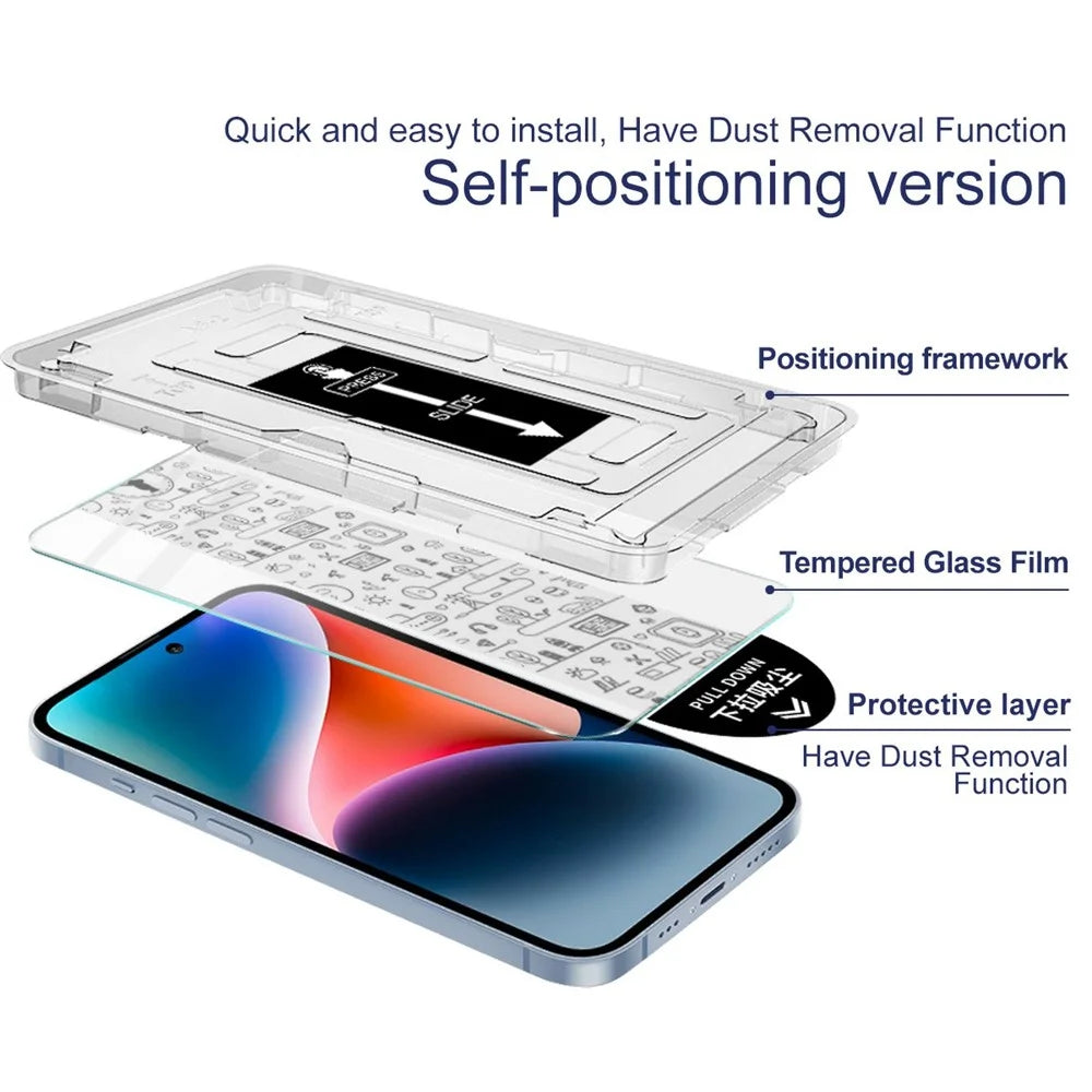 IMAK H Series For Samsung Galaxy S24 Ultra Tempered Glass Screen Protector Easy Installation Film with Auto Dust-Remove Tool Kit (Fingerprint Unlock) - 4
