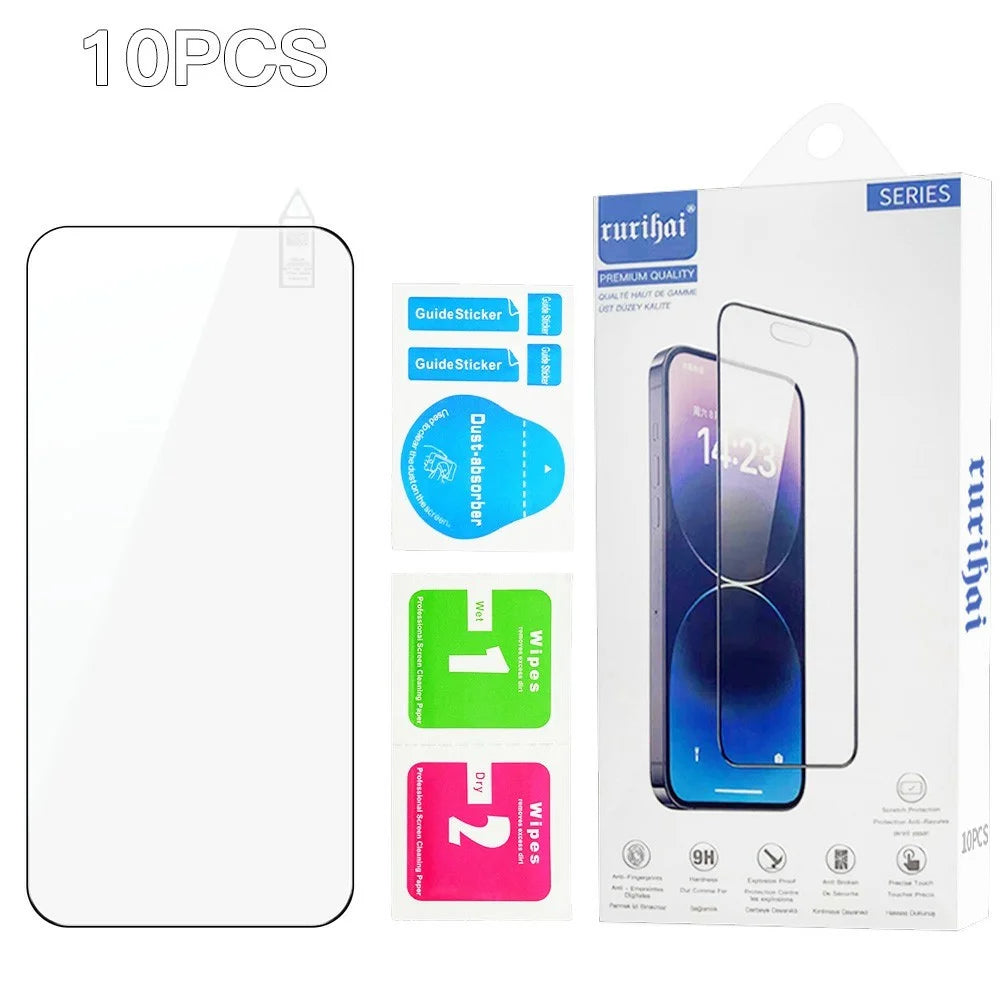 RURIHAI 10Pcs For Honor 400 Smart 5G / 4G / X7d 4G High Aluminium-Silicon Glass Film 0.26mm 2.5D Screen Protector - 7