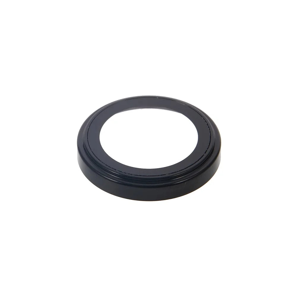 For iPhone Air Camera Lens Protector Metal Ring Tempered Glass Lens Film (Raised Edge) - Titanium Grey - 3