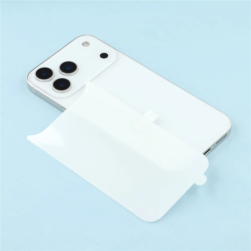For iPhone 17 Pro Max Back Screen Protector Soft TPU + PET Clear Hydrogel Film - 4