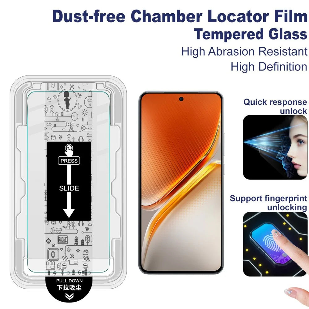 IMAK H Series For vivo iQOO Neo10 5G Tempered Glass Screen Protector Easy Installation Film with Auto Dust-Remove Tool Kit (Fingerprint Unlock) - 3