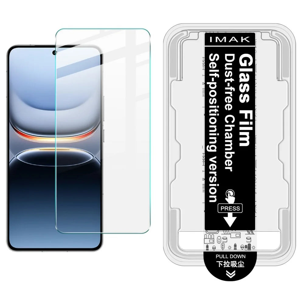 IMAK H Series For vivo iQOO 13 5G Tempered Glass Screen Protector Easy Installation Film with Auto Dust-Remove Tool Kit (Fingerprint Unlock) - 1