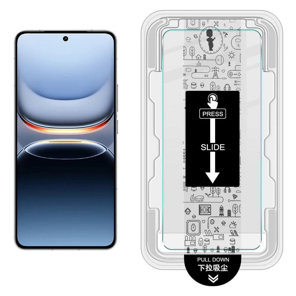 IMAK H Series For vivo iQOO 13 5G Tempered Glass Screen Protector Easy Installation Film with Auto Dust-Remove Tool Kit (Fingerprint Unlock) - 2