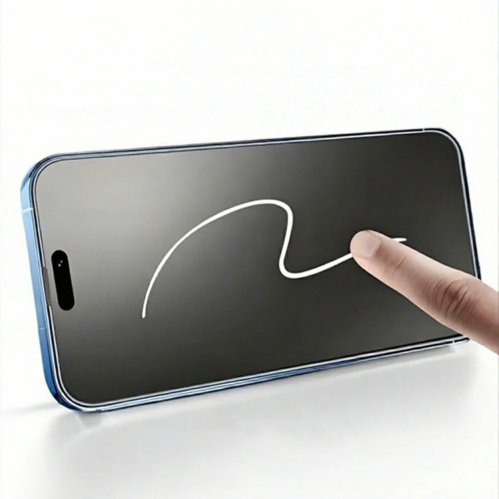 RURIHAI For iPhone Air Anti-Spy Privacy Screen Protector Matte Anti-Glare High Aluminium-silicon Glass Film - 4