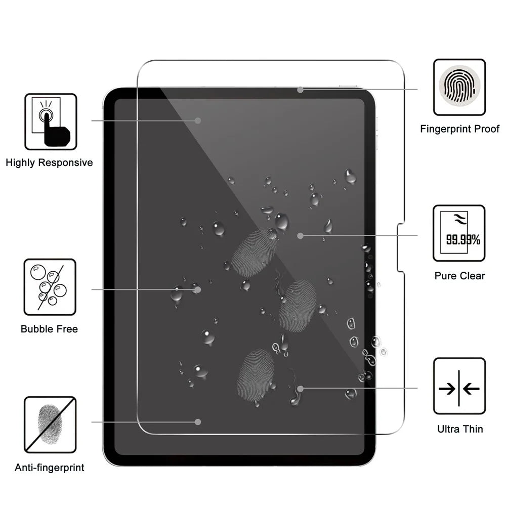 For iPad Pro 13 (2025) / 13 (2024) Tempered Glass Screen Protector 2.5D Straight Edge Screen Film - 2