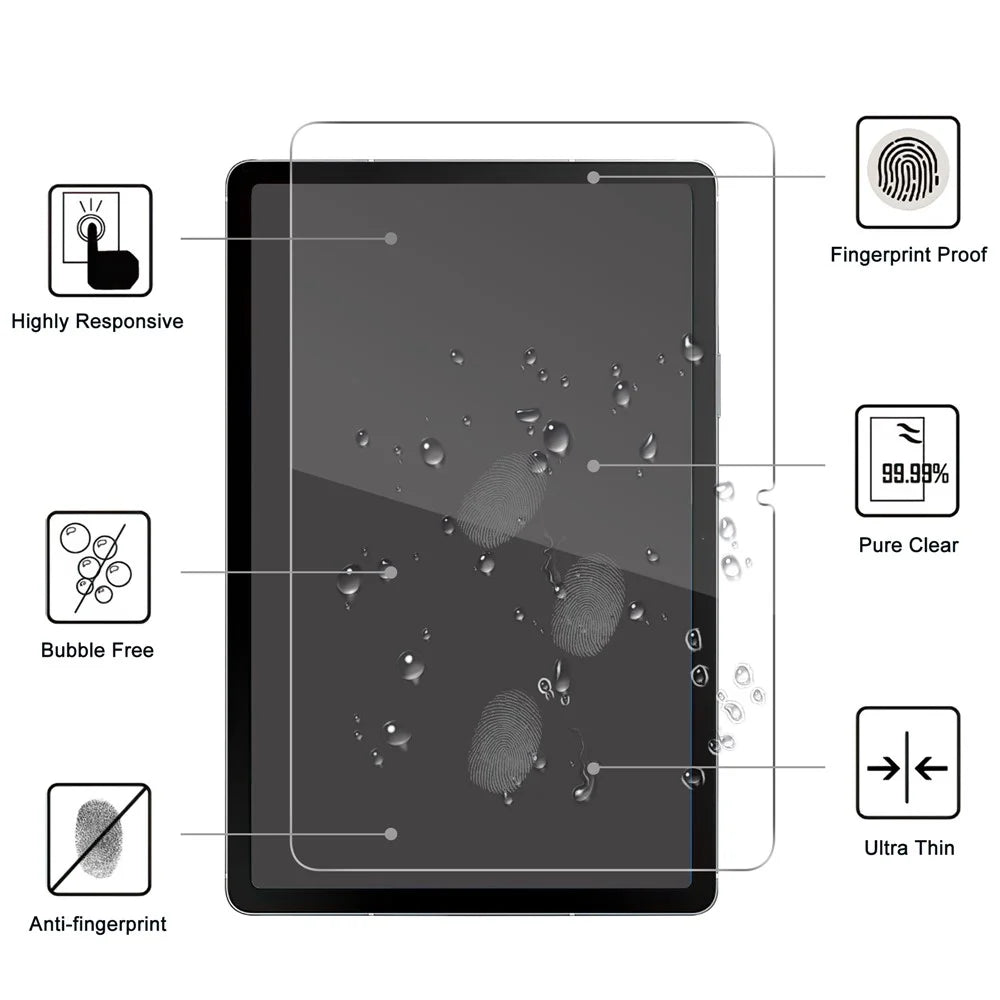 For Samsung Galaxy Tab S11 Tempered Glass Screen Protector 2.5D Straight Edge Screen Film - 2
