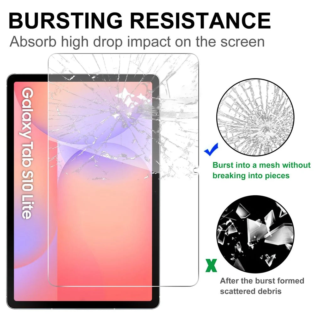 For Samsung Galaxy Tab S10 Lite Tempered Glass Screen Protector 2.5D Straight Edge Screen Film - 4