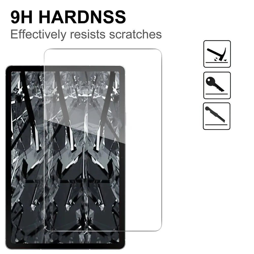 For Samsung Galaxy Tab S10 Lite Screen Protector Anti-Shatter Arc Edge Tempered Glass Film - 3