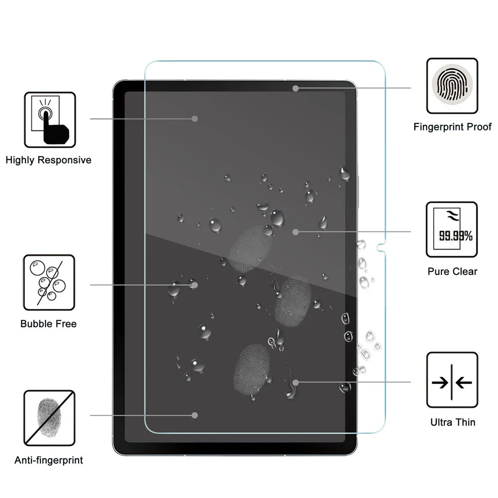 For Samsung Galaxy Tab A11+ / A9+ Tempered Glass Screen Protector Blue Light Blocking Screen Film - 2