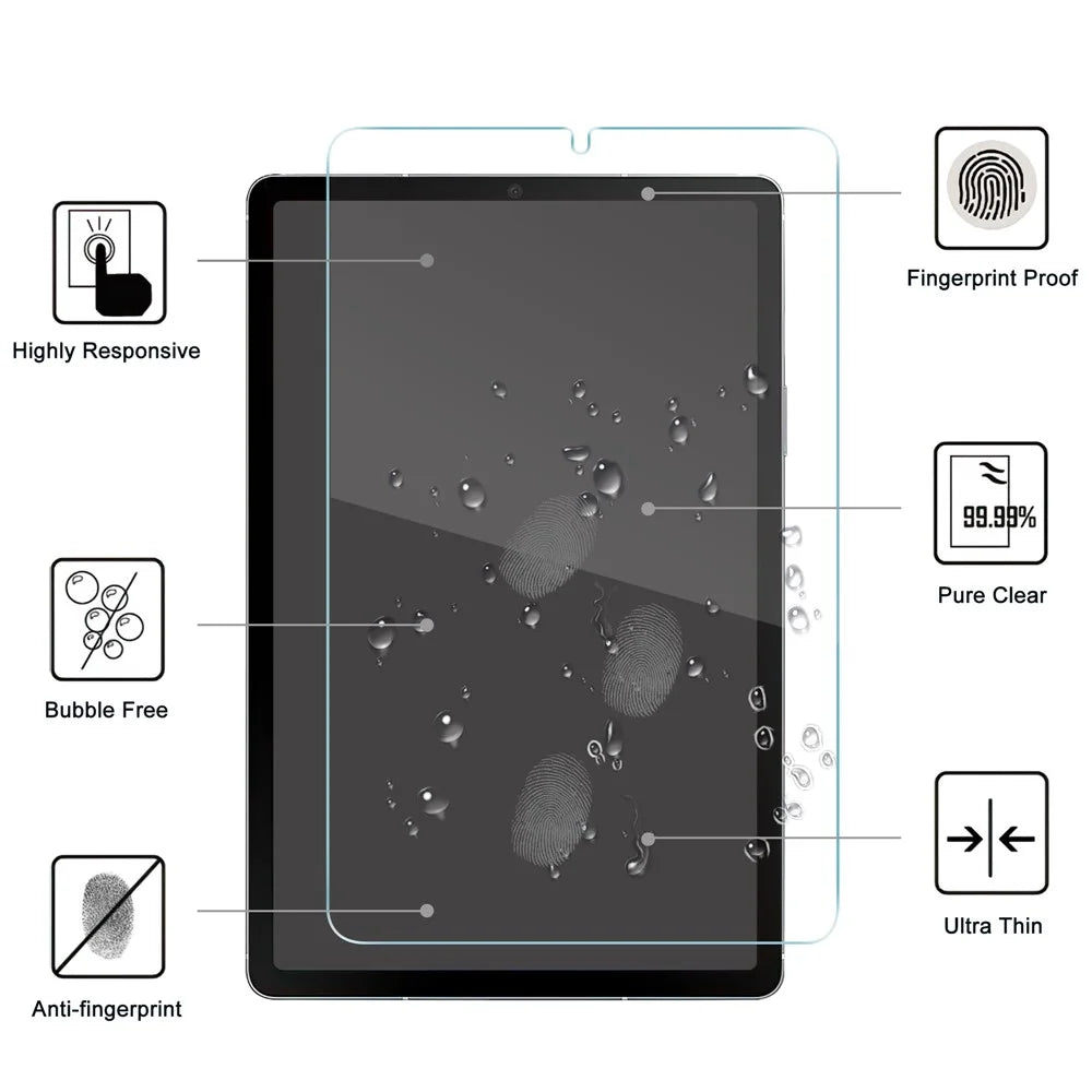 For Samsung Galaxy Tab A11 / A9 Tempered Glass Screen Protector Blue Light Blocking Screen Film - 2