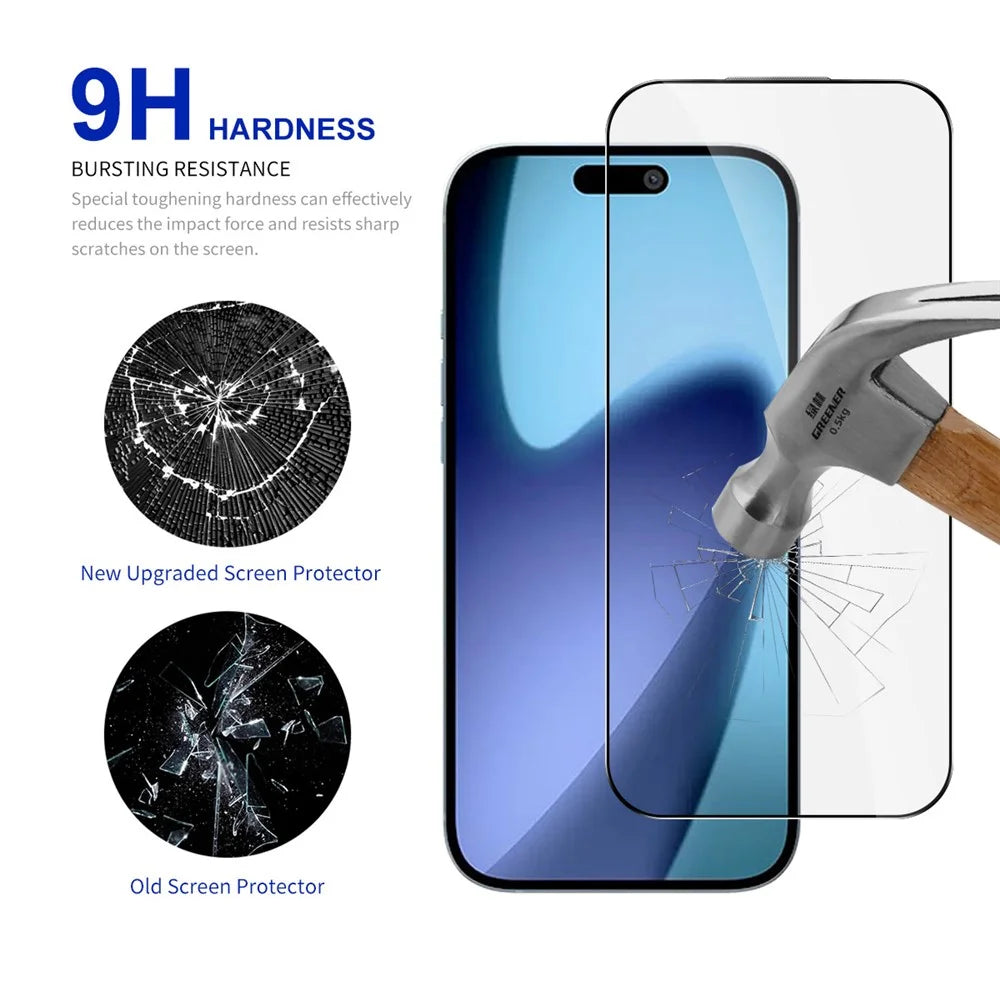 RURIHAI For iPhone Air Screen Protector HD Clear High Aluminium-Silicon Glass Film with Alignment Tool - 4