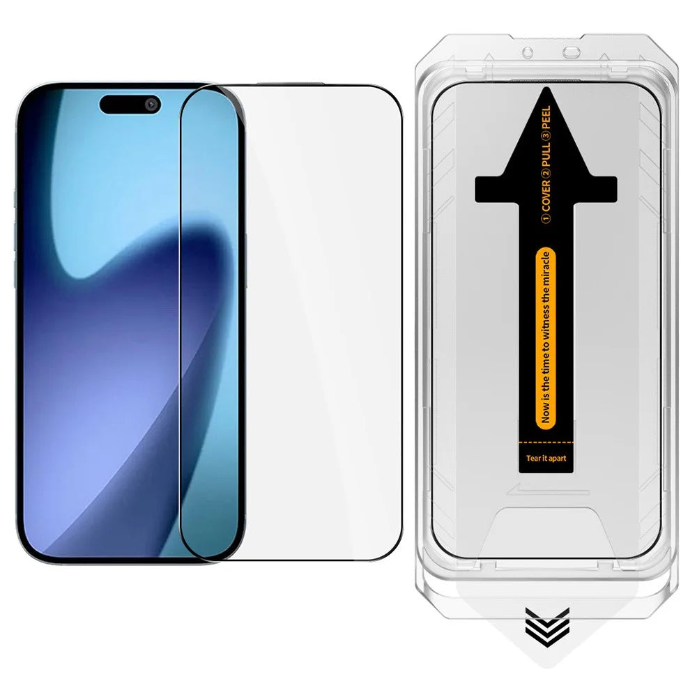 RURIHAI For iPhone 17 Pro Max Screen Protector HD Clear High Aluminium-Silicon Glass Film with Alignment Tool - 1