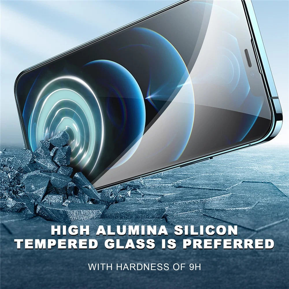 YOVOE For iPhone 15 Screen Protector Silk Printing HD Tempered Glass Film with Installation Tool - 6