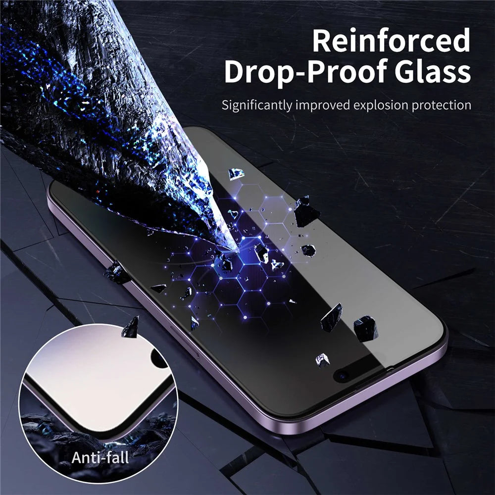 YOVOE For iPhone 13 Pro Screen Protector 28-Degree Anti Spy Tempered Glass Film with Installation Tool - 4