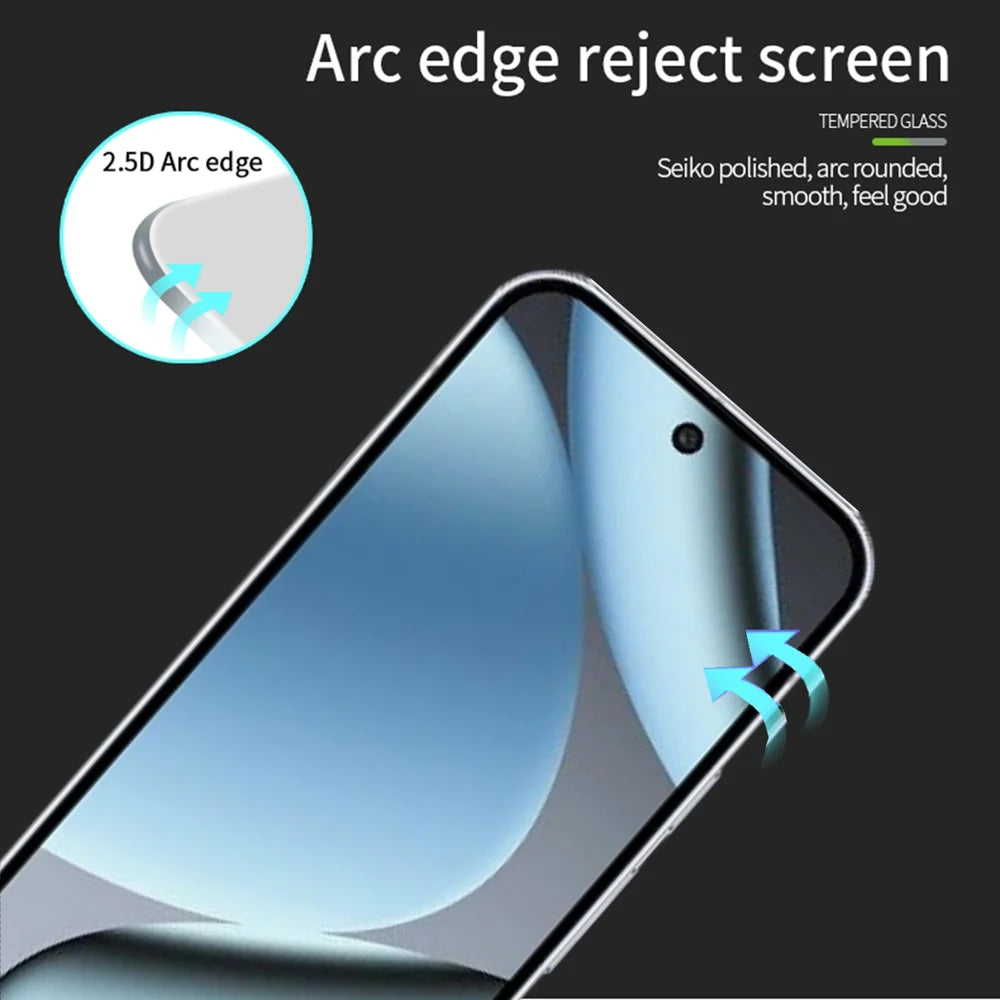 MOFI For Google Pixel 10 Pro / Google Pixel 10 Screen Protector  9H Full Glue Full Coverage High Aluminum-Silicon Glass Film - Black - 2