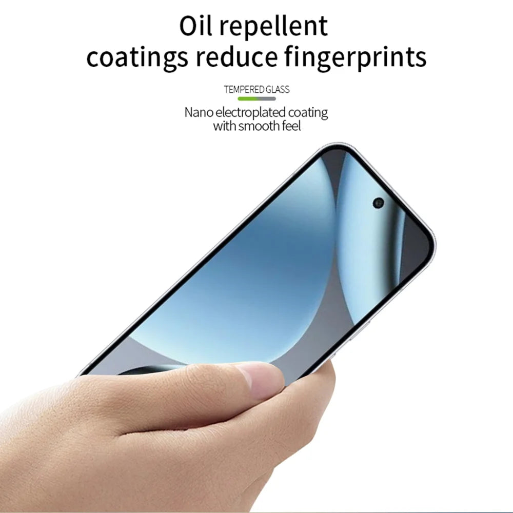 MOFI For Google Pixel 10 Pro / Google Pixel 10 Screen Protector  9H Full Glue Full Coverage High Aluminum-Silicon Glass Film - Black - 4