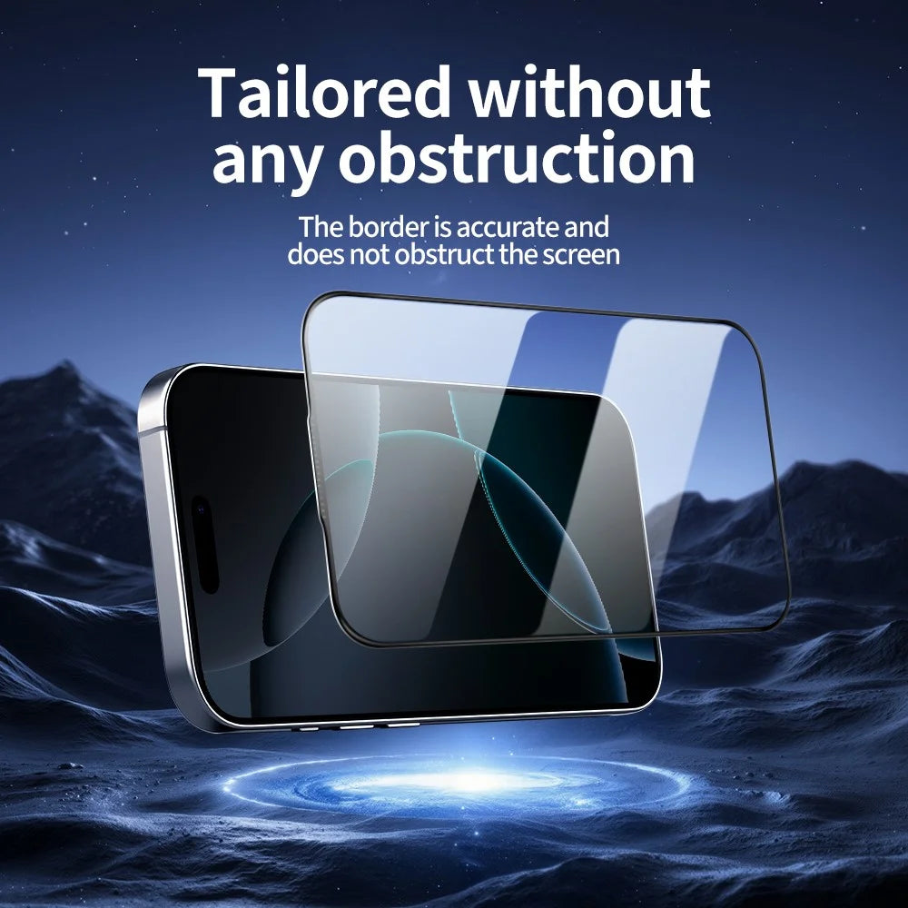 DO AS YOU WISH For iPhone 18 Pro / 17 Pro Screen Protector Silk Printing Full Glue High Aluminum-silicon Glass Film - 4
