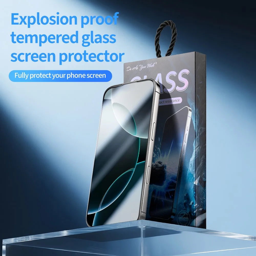 DO AS YOU WISH 5Pcs For iPhone 13 Screen Protector Silk Printing Full Glue High Aluminum-silicon Glass Film - 2